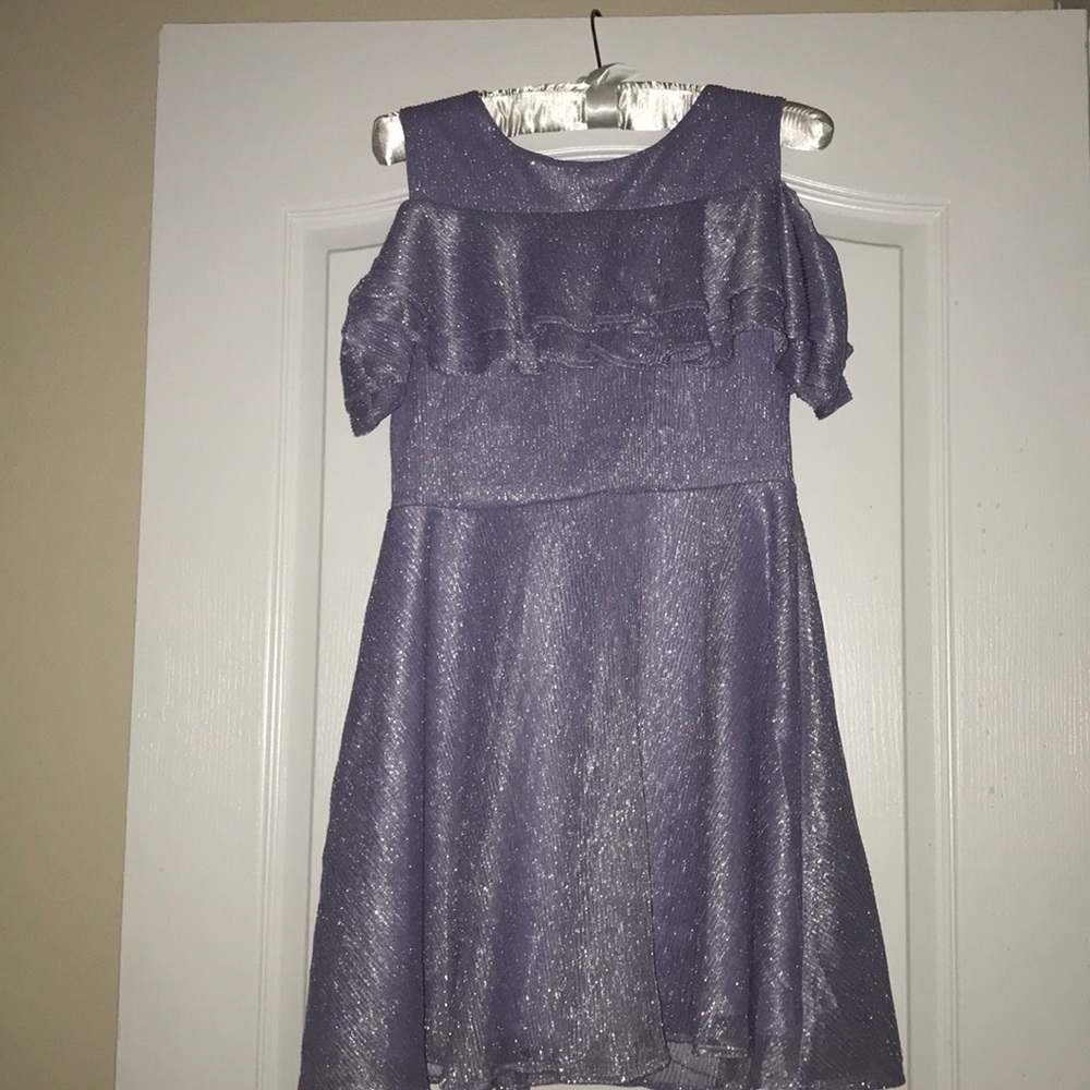 Brand new with tag, purple sparkly dress.